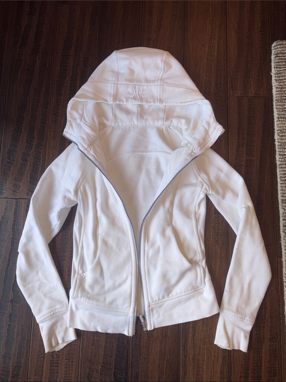 Lululemon White Scuba Jacket